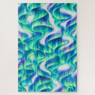 Aurora Borealis Noorderlicht Abstract Patroon Legpuzzel