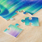 Aurora Borealis Noorderlicht Abstract Patroon Legpuzzel (Zijkant)