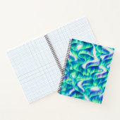 Aurora Borealis Noorderlicht Abstract Patroon Notitieboek (Binnen)