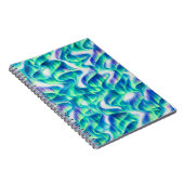 Aurora Borealis Noorderlicht Abstract Patroon Notitieboek (Rechterzijde)