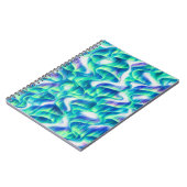 Aurora Borealis Noorderlicht Abstract Patroon Notitieboek (Linkerzijde)