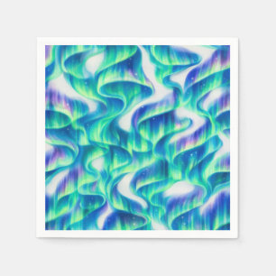 Aurora Borealis Noorderlicht Abstract Patroon Servet