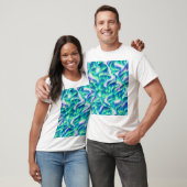 Aurora Borealis Noorderlicht Abstract Patroon T-shirt (Unisex)