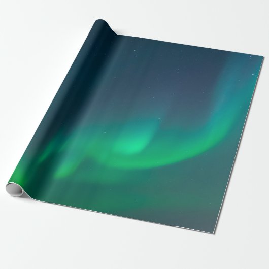 Aurora Borealis Noorderlicht Alaska Sky Cadeaupapier (Uitgerold)