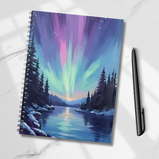 Aurora Borealis | Noorderlicht Aquarel Notitieboek