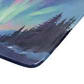 Aurora Borealis | Noorderlicht Aquarel Snijplank (Hoek)