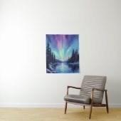 Aurora Borealis | Noorderlicht Aquarel Wandkleed (In situ)
