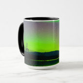 Aurora Borealis Noorderlicht Bestemming Bestemming Mok (Voorkant links)