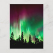 Aurora borealis noorderlicht briefkaart (Voorkant)