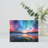 Aurora Borealis, Noorderlicht, Briefkaart (Staand voorkant)