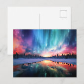 Aurora Borealis, Noorderlicht, Briefkaart (Voorkant / Achterkant)