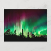 Aurora borealis noorderlicht briefkaart (Voorkant)