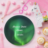 Aurora Borealis Noorderlicht Bruiloften Papieren Bordje (Feest)