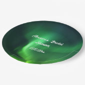 Aurora Borealis Noorderlicht Bruiloften Papieren Bordje (Gekanteld)