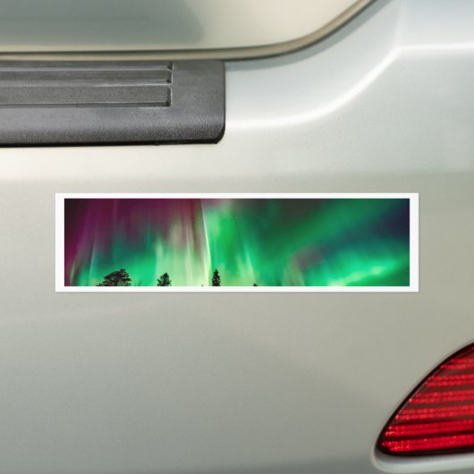 Aurora borealis noorderlicht bumpersticker (Op auto)
