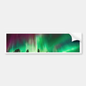 Aurora borealis noorderlicht bumpersticker (Voorkant)
