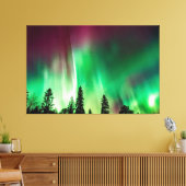 Aurora borealis noorderlicht canvas afdruk (Insitu (Woonkamer))