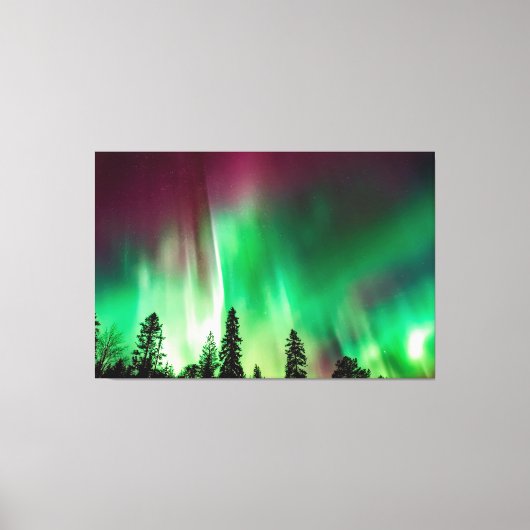 Aurora borealis noorderlicht canvas afdruk (Voorkant)