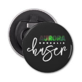 Aurora Borealis (Noorderlicht) Chaser Button Flesopener (Voorkant)