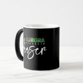 Aurora Borealis (Noorderlicht) Chaser Magische Mok (Voorkant links)