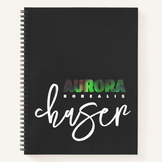 Aurora Borealis (Noorderlicht) Chaser Notitieboek (Voorkant)