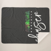 Aurora Borealis (Noorderlicht) Chaser Sherpa Deken (Voorkant (horizontaal))