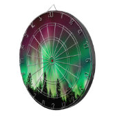 Aurora borealis noorderlicht dartbord (Voorkant Rechts)