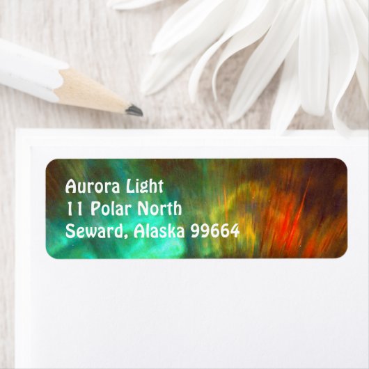 Aurora Borealis, noorderlicht -  Etiket (Insitu)