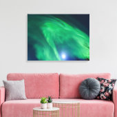 Aurora Borealis Noorderlicht | Fairbanks Canvas Afdruk (Insitu (Woonkamer))