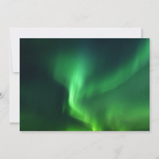 Aurora Borealis Noorderlicht Foto Bruiloft Save The Date (Achterkant)