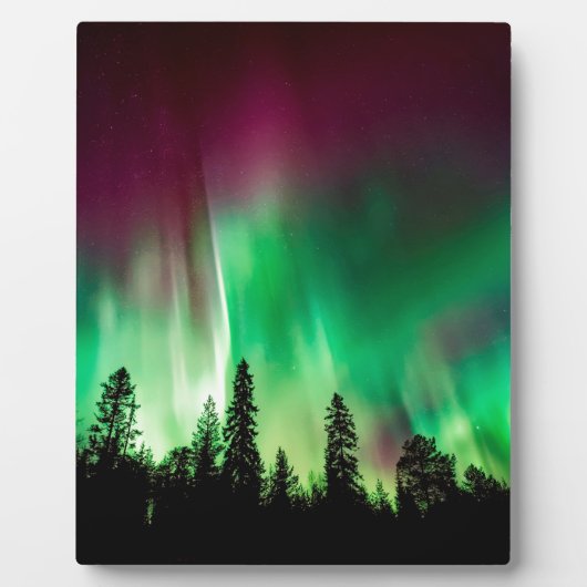 Aurora borealis noorderlicht fotoplaat (Voorkant)