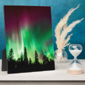 Aurora borealis noorderlicht fotoplaat (Zijkant)
