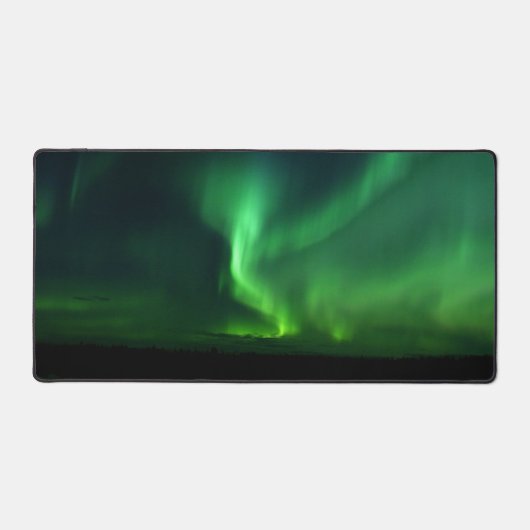 Aurora Borealis noorderlicht hemel Bureaumat (Voorkant)