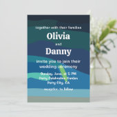 Aurora Borealis Noorderlicht Hemelse Huwelijk Kaart (Staand voorkant)