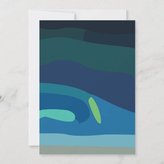 Aurora Borealis Noorderlicht Hemelse Huwelijk Kaart (Achterkant)