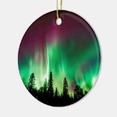 Aurora borealis noorderlicht keramisch ornament (Links)