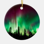 Aurora borealis noorderlicht keramisch ornament (Voorkant)
