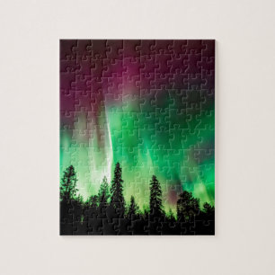 Aurora borealis noorderlicht legpuzzel