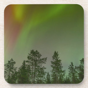 Aurora Borealis Noorderlicht Lucht Gloeiende Vonke Drankjes Onderzetter