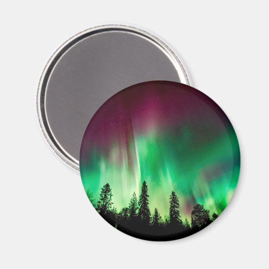 Aurora borealis noorderlicht magneet (Voorkant / Achterkant)