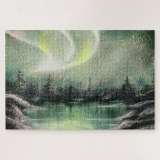 Aurora Borealis noorderlicht Night Landschap Legpuzzel