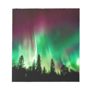 Aurora borealis noorderlicht notitieblok