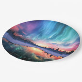 Aurora Borealis, Noorderlicht, Papieren Bordje (Gekanteld)