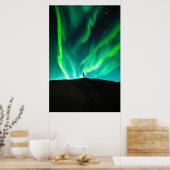 Aurora Borealis noorderlicht Poster (Keuken)