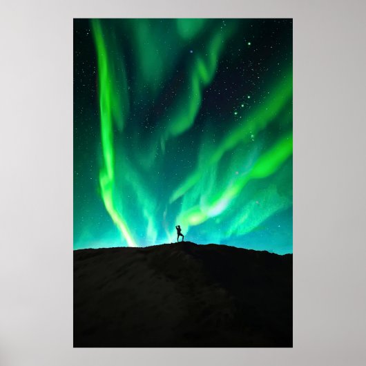 Aurora Borealis noorderlicht Poster (Voorkant)