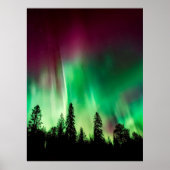 Aurora borealis noorderlicht poster (Voorkant)