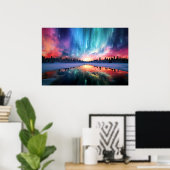 Aurora Borealis, Noorderlicht, Poster (Thuiskantoor)