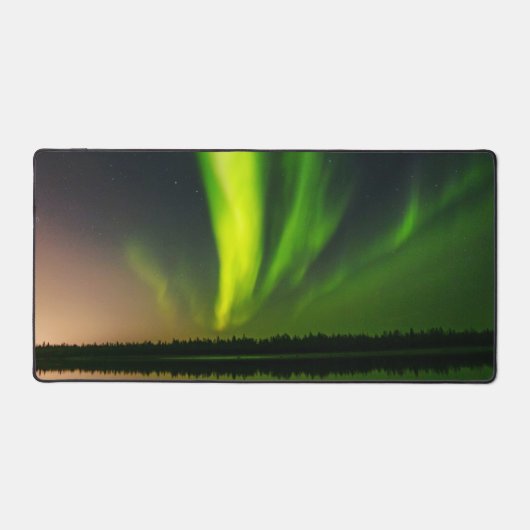 Aurora Borealis Noorderlicht Sky Winter Bureaumat (Voorkant)