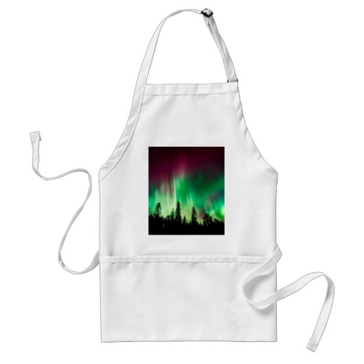 Aurora borealis noorderlicht standaard schort (Voorkant)