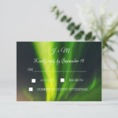 Aurora Borealis Noorderlicht Sterren Moderne RSVP (Staand voorkant)